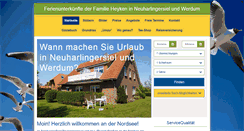 Desktop Screenshot of heyken-vermietung.de